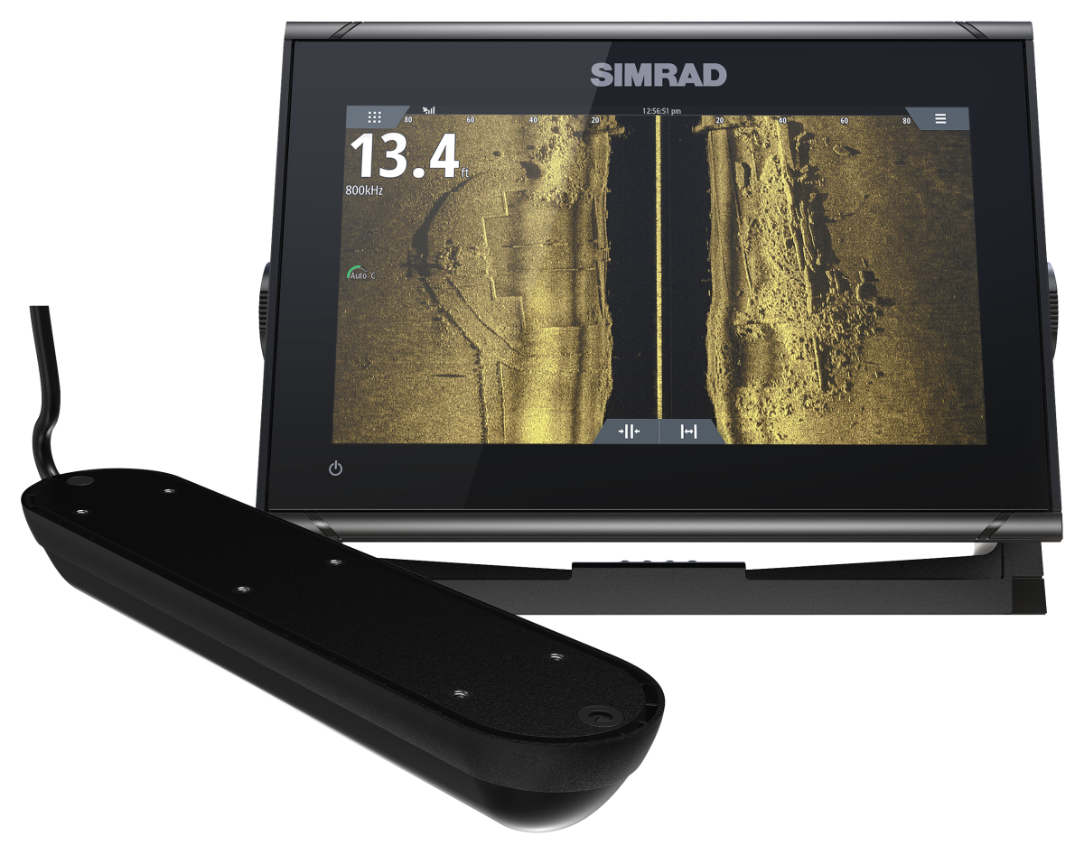 SIMRAD GO9 XSE Chartplotter with Active Imaging 3-in-1 Sonar and C-MAP DISCOVER Chart