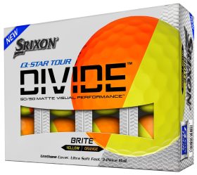 Srixon Men's Q-Star Tour Divide Golf Balls in Yellow/Orange