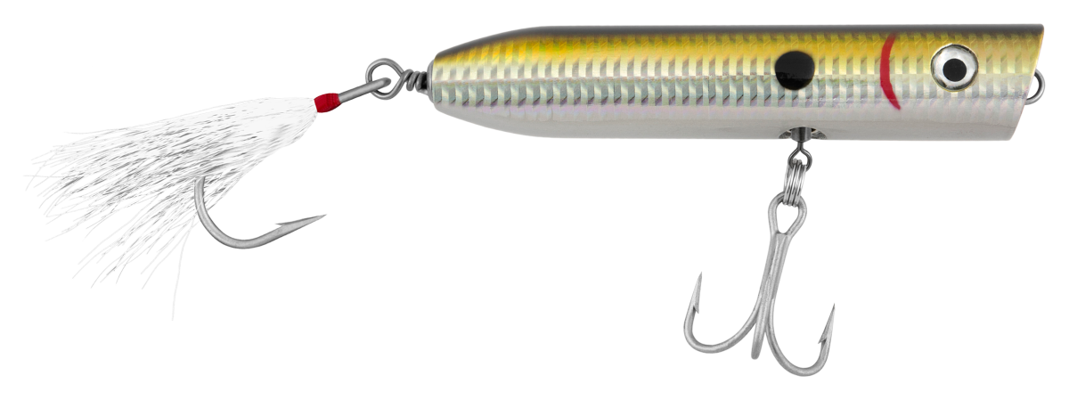 Tsunami Timber Lures Striper Popper - 3/4 oz. - Gold with Spot