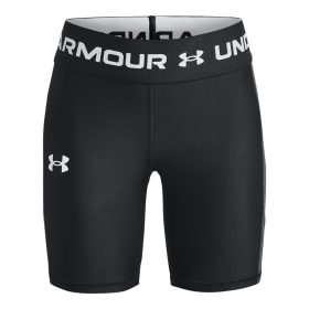 Under Armour HeatGear Armour Bike Shorts for Kids - Black/White - S