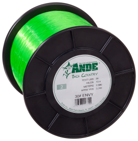 Ande Back Country Monofilament Line - 2 lb. Spool - 80 lb. - Envy Green