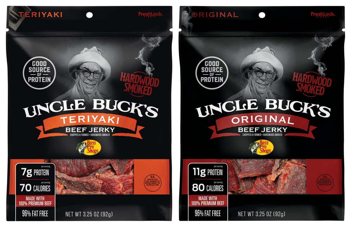 Bass Pro Shops Uncle Buck's Teriyaki and Original Beef Jerky 2-Pack Combo