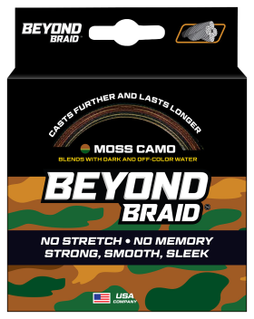 Beyond Braid Braided Fishing Line - Moss Camo - 2000 Yards - 10 lb.