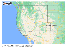 C-MAP Reveal SD Card Map Chart - US Lakes - West