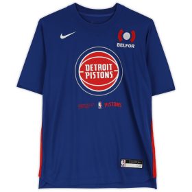 Cade Cunningham Detroit Pistons Player-Worn Blue Short Sleeve Shirt from the 2022-23 NBA Season