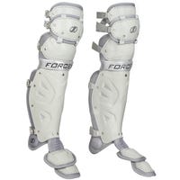 Force3 Youth Baseball Catcher's Shin Guards in Gray