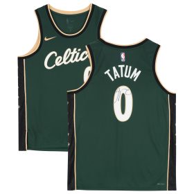 Jayson Tatum Boston Celtics Autographed Green Nike 2022-2023 City Edition Swingman Jersey