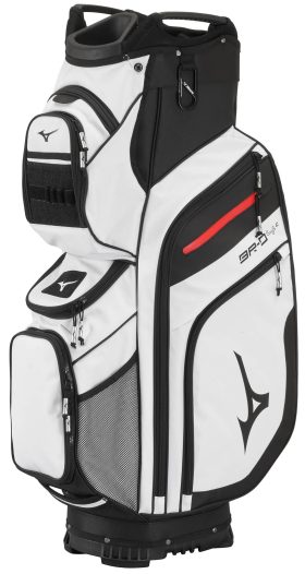 Mizuno Br-D4C Cart Bag 2023 in White/Black