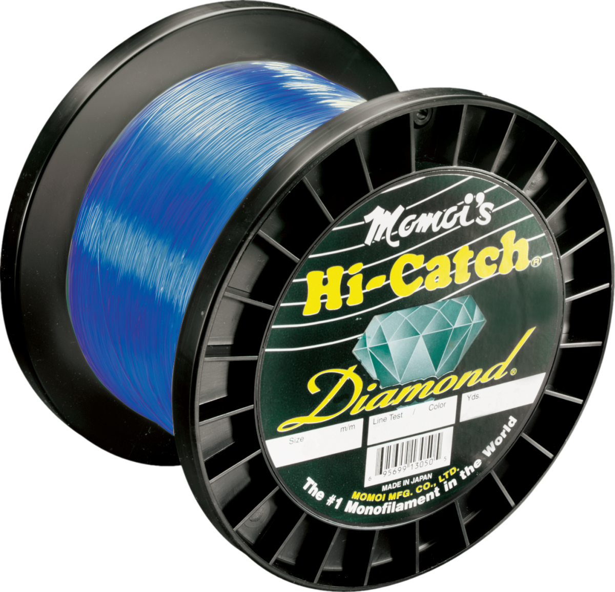 Momoi's Hi-Catch Diamond Monofilament Line - 1000-Yard Spools - 80 lb. - Brilliant Blue