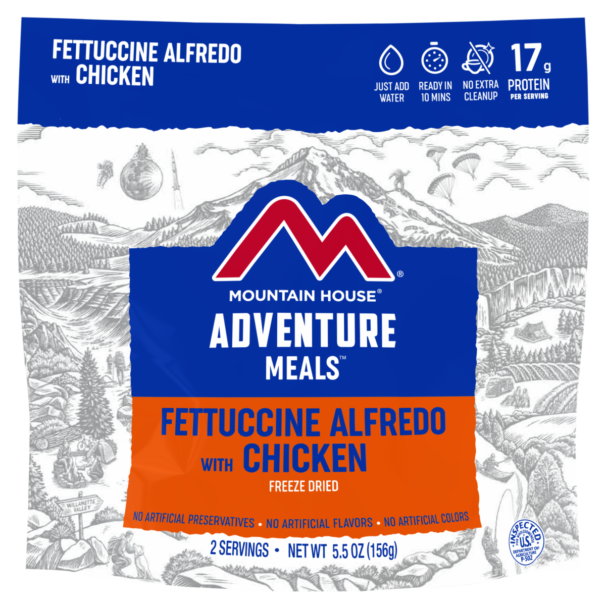 Mountain House Fettuccine Alfredo with Chicken Pouch