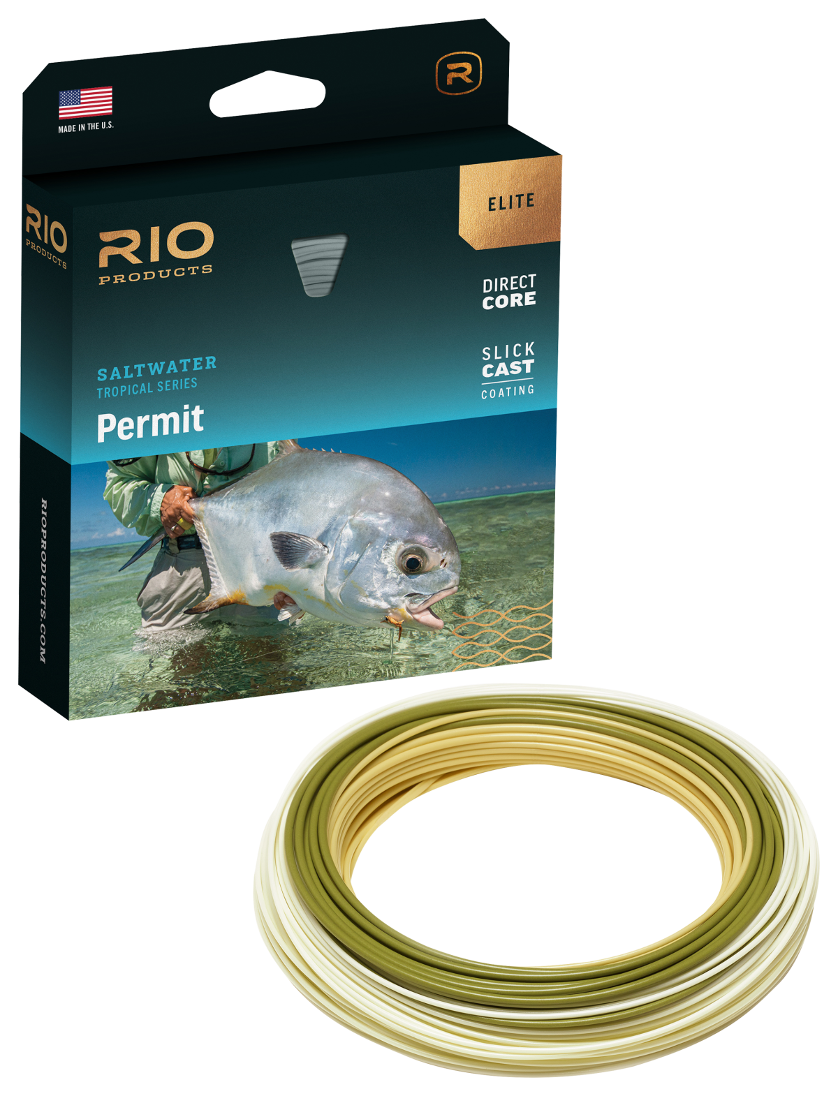 RIO Elite Permit Fly Line - Sand/Camo/Light Sand - 10