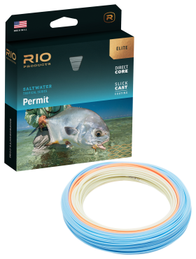 RIO Elite Permit Fly Line - Sand/Orange/Aqua - 8