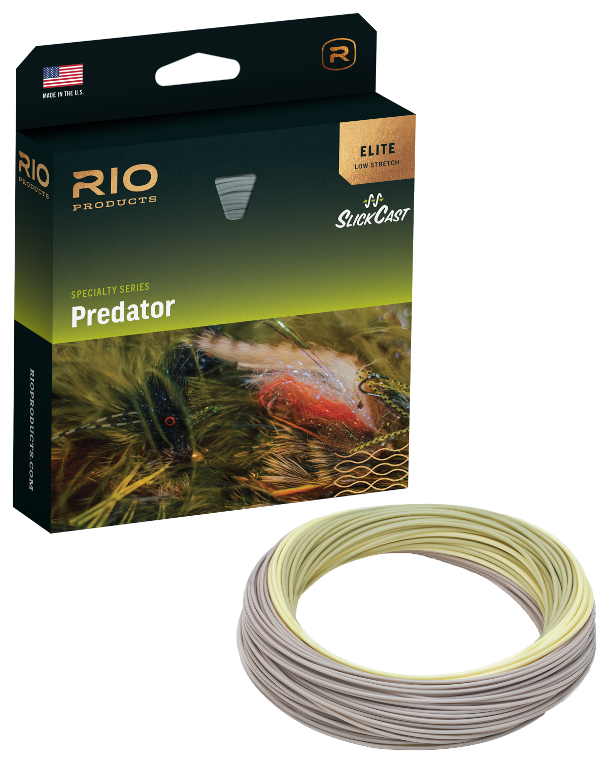 RIO Elite Predator Fly Line - Olive/Yellow/Beige - 5