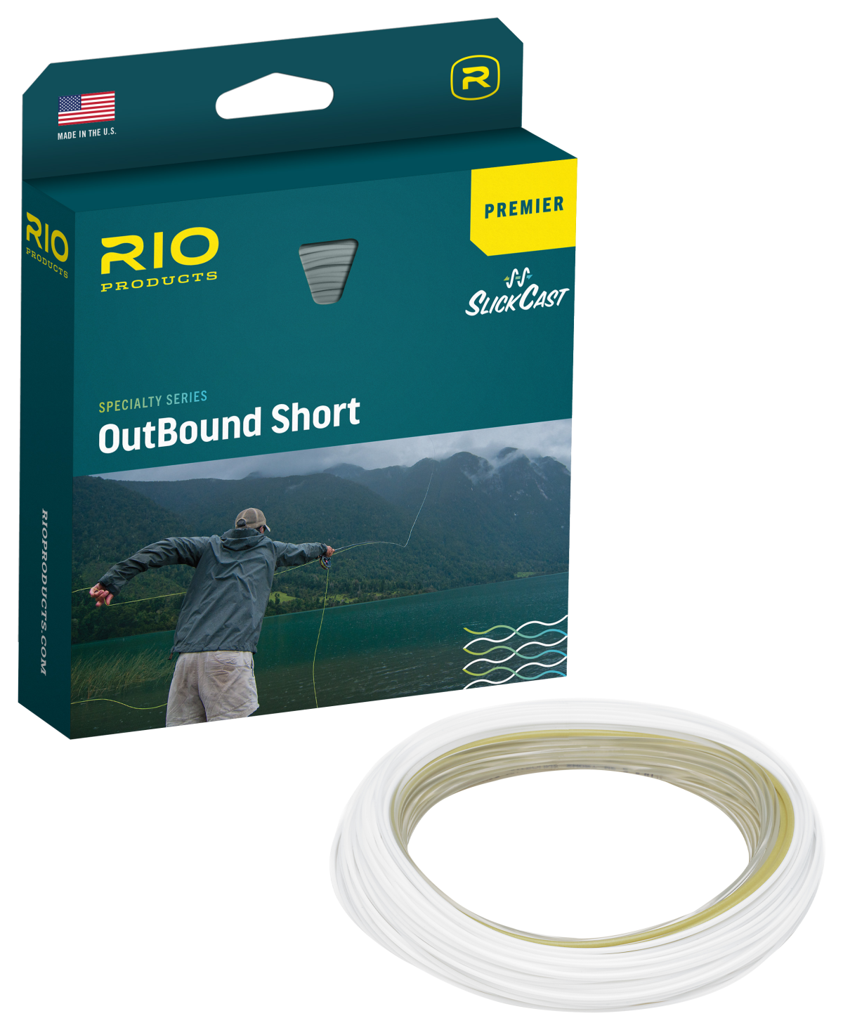 RIO OutBound Short Fly Line - Clear/Moss/Ivory - 5