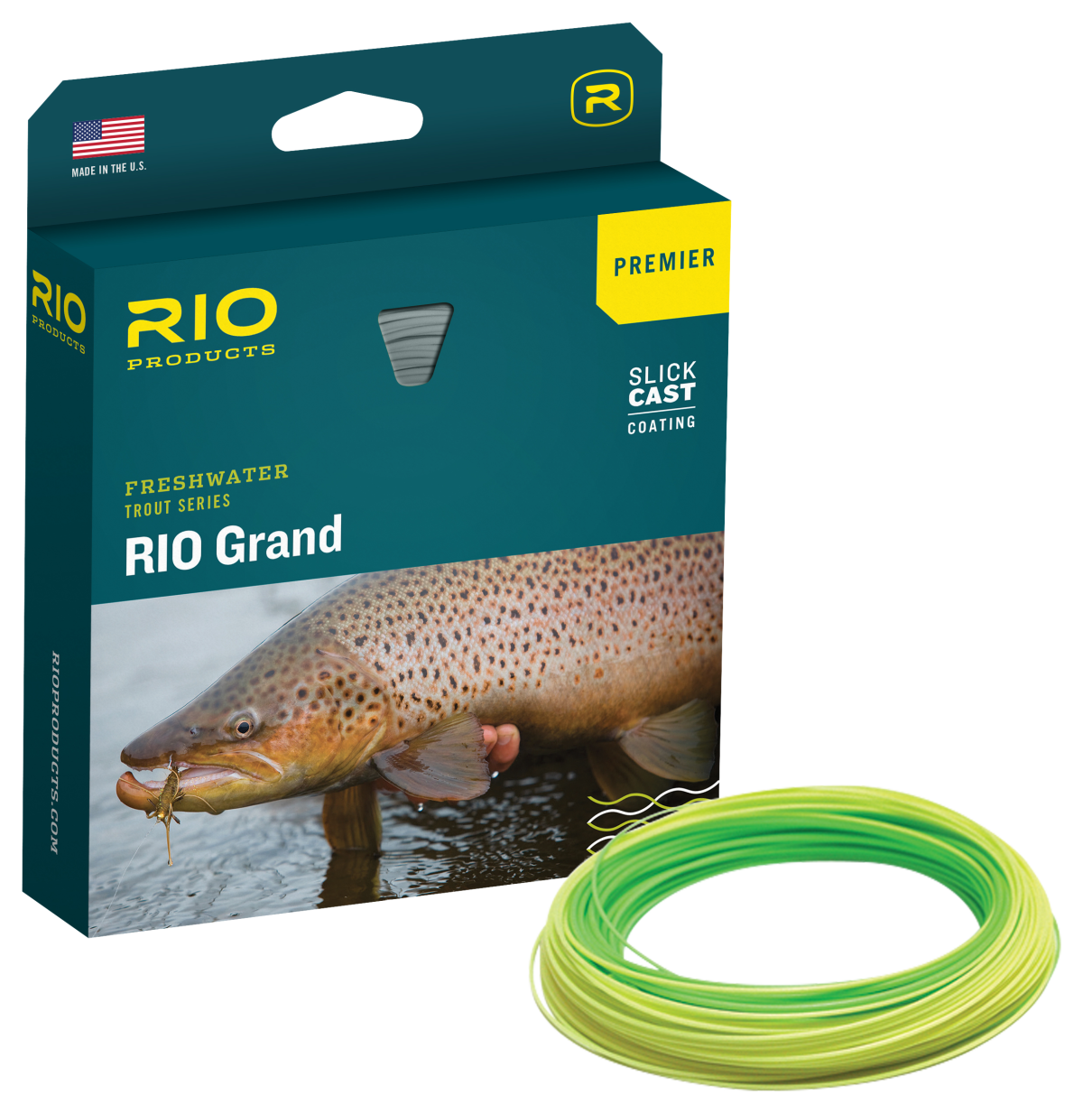 RIO Premier Grand Fly Line - 90' - 4 Line Wt. - Pale Green/Light Yellow