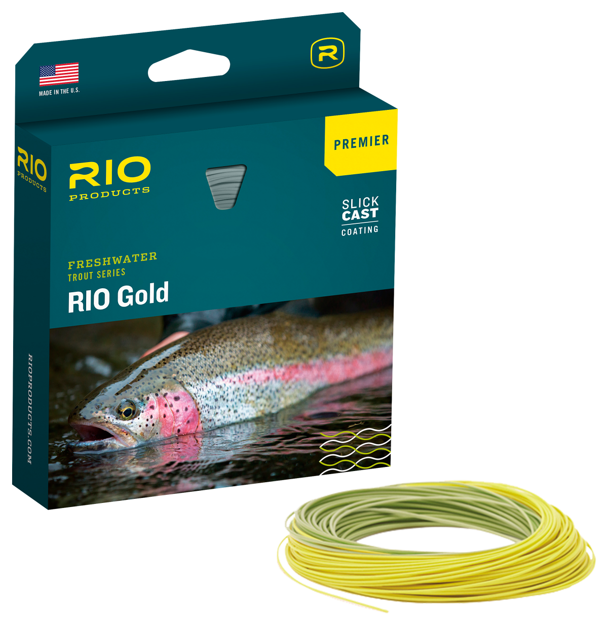 RIO Premier RIO Gold Fly Line - Moss/Gold - 80' - 3 Wt.