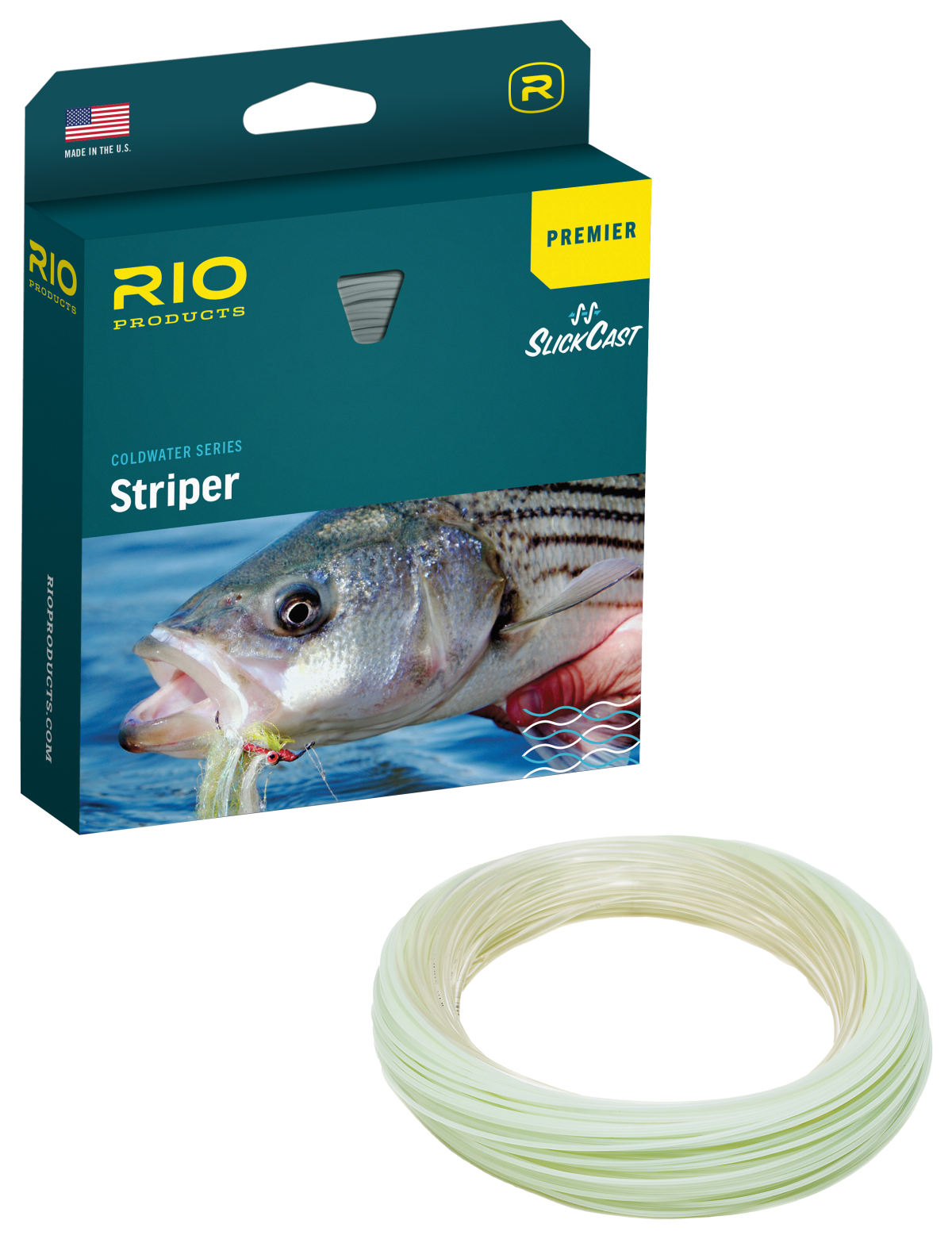 RIO Premier Striper Fly Line - Clear/Lumalux Green - 10