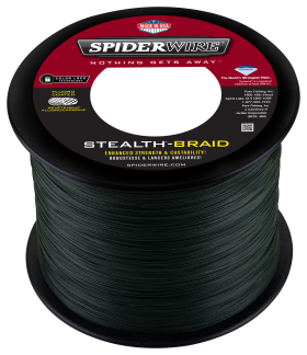 Spiderwire Stealth Braid Fishing Line - 1200 Yards - 65 lb. test - Moss Green