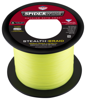 Spiderwire Stealth Braid Fishing Line - 1200 Yards - 80 lb. test - Hi-Vis Yellow