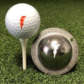 Tin Cup Golf Ball Stencil in Bolt