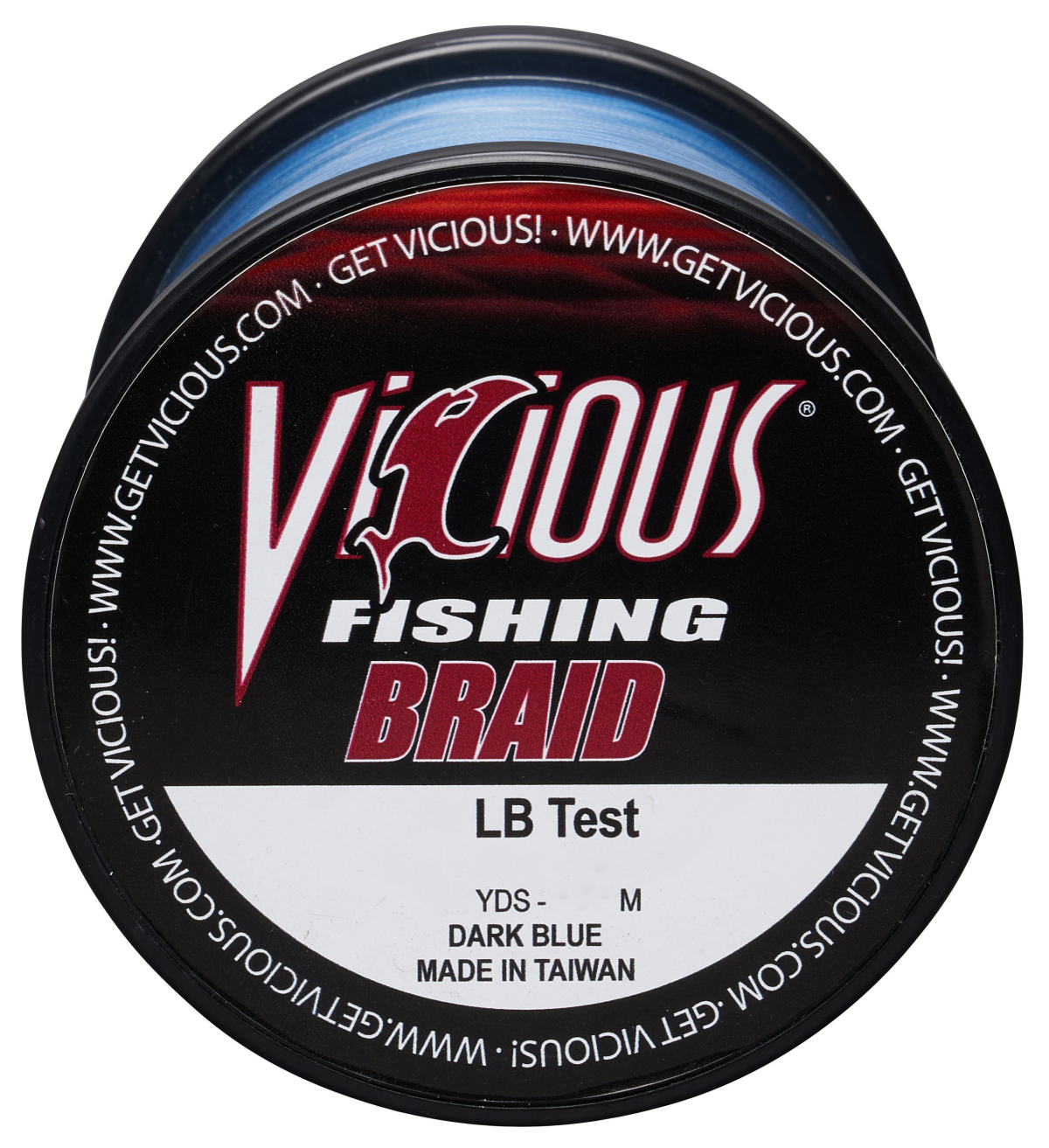 Vicious Fishing Standard Braid Fishing Line - Dark Blue - 1500 Yards - 100 lb.