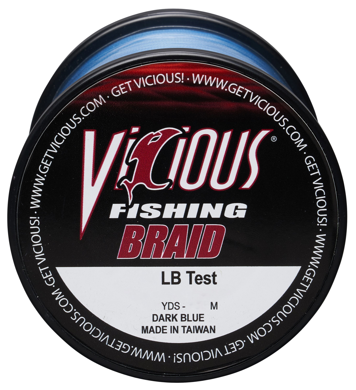 Vicious Fishing Standard Braid Fishing Line - Dark Blue - 1500 Yards - 50 lb.