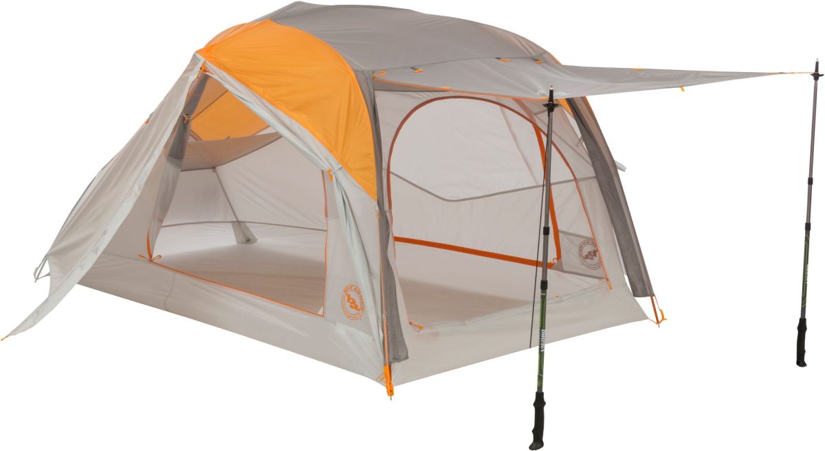 Big Agnes Salt Creek SL2 2 Person Dome Tent, Gray/Lt Gray/Orange