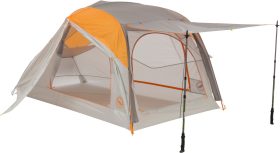 Big Agnes Salt Creek SL2 2 Person Dome Tent, Gray/Lt Gray/Orange