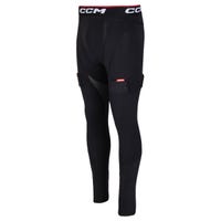 CCM Compression Senior Pants with Jock/Tabs in Black Size Small