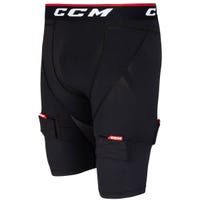 CCM Compression Senior Shorts with Jock/Tabs in Black Size Large