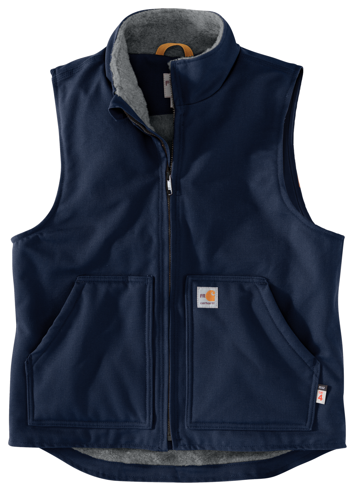 Carhartt Flame-Resistant Sherpa Lined Duck Vest for Men - Dark Navy - 2XLT