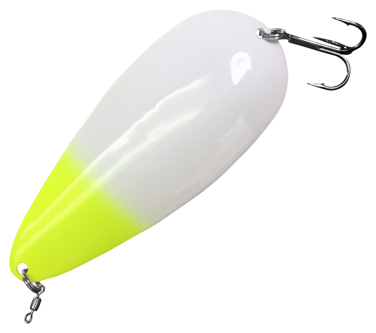 Dixie Jet Big Daddy Spoon - White/Chartreuse/Silver