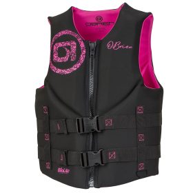 O'Brien Women's Traditional Neo Life Jacket - Black/Pink - XS