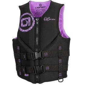 O'Brien Women's Traditional Neo Life Jacket - Black/Purple - L