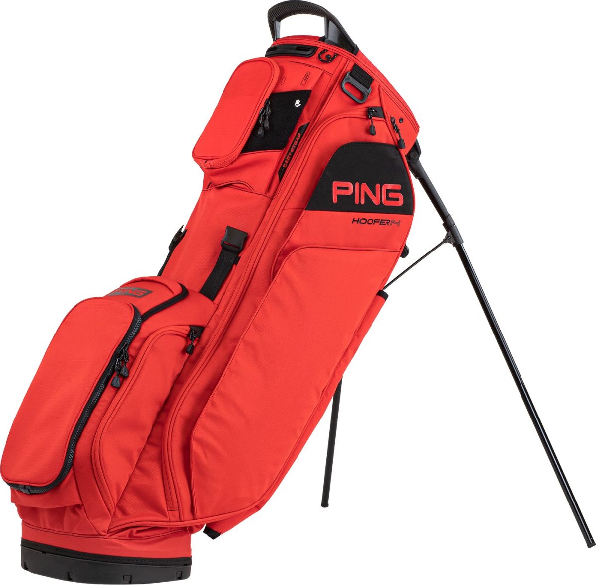 PING Hoofer 14 Stand Bag 2023 in Red/Black