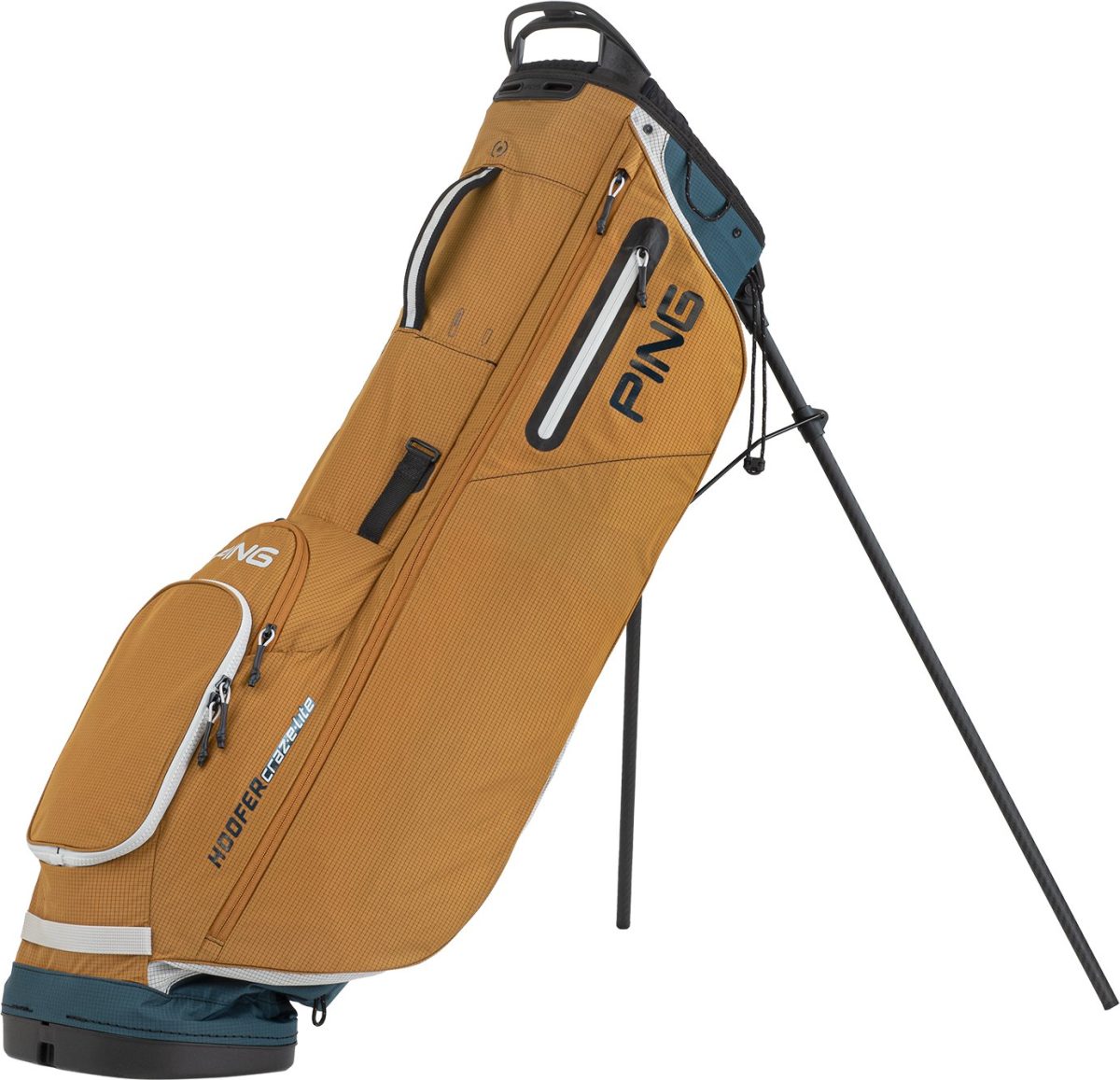 PING Hoofer Craze-E Lite Stand Bag 2023 in Buck/Dark Sea/Platinum