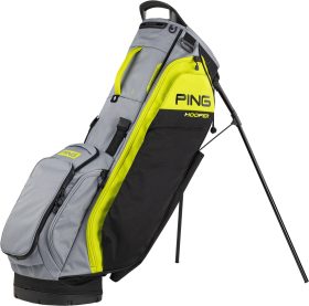 PING Hoofer Stand Bag 2023 in Black/Iron/Neon Yellow