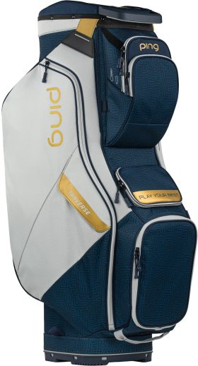 PING Traverse Cart Bag 2023, Polyester/Rayon in Blue Coral