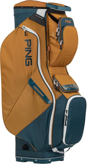 PING Traverse Cart Bag 2023, Polyester/Rayon in Buck/Dark Sea/Platinum