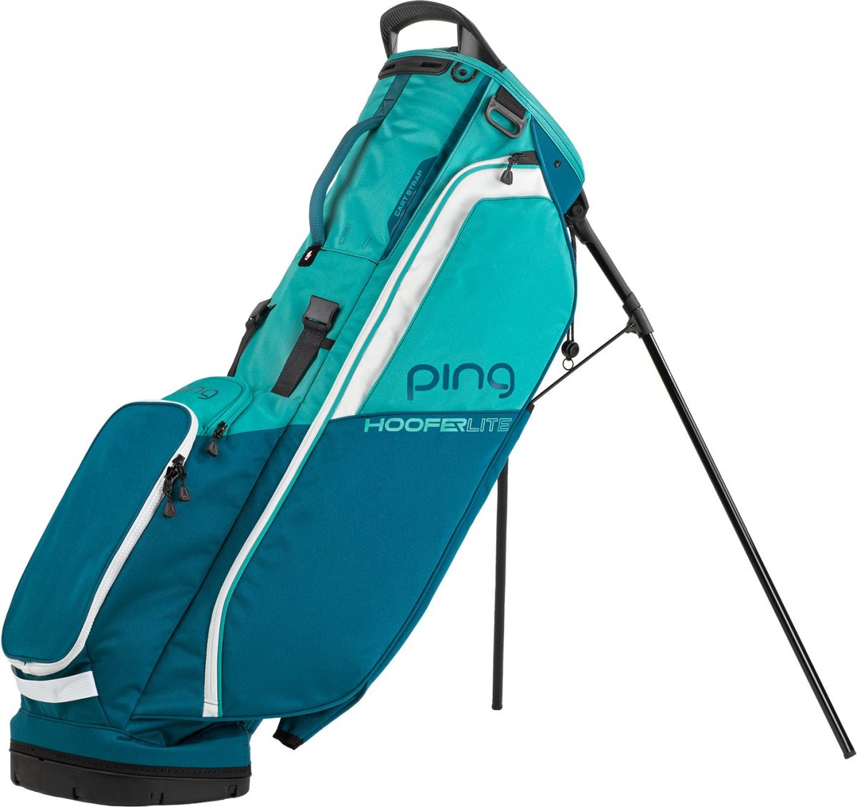 PING Women's Hoofer Lite Stand Bag 2023 in Moroccan Blue/Teal/White