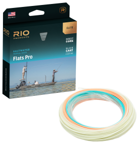 RIO Elite Flats Pro 15' Clear-Tip Fly Line - Clear/Aqua/Orange/Sand - 8
