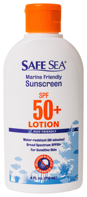 Safe Sea Sunscreen with Jellyfish and Sea Lice Sting Protective Lotion