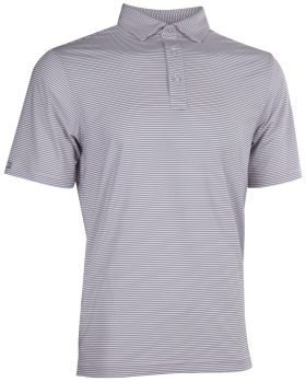 Straight Down Men's Casey Golf Polo, Spandex/Polyester in Soft Pink, Size 2XL