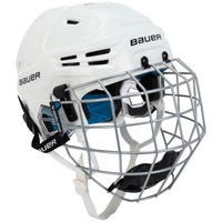Bauer RE-AKT 65 Senior Hockey Helmet Combo in White