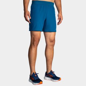 Brooks Sherpa 7" Shorts Men's Running Apparel Dark Ocean