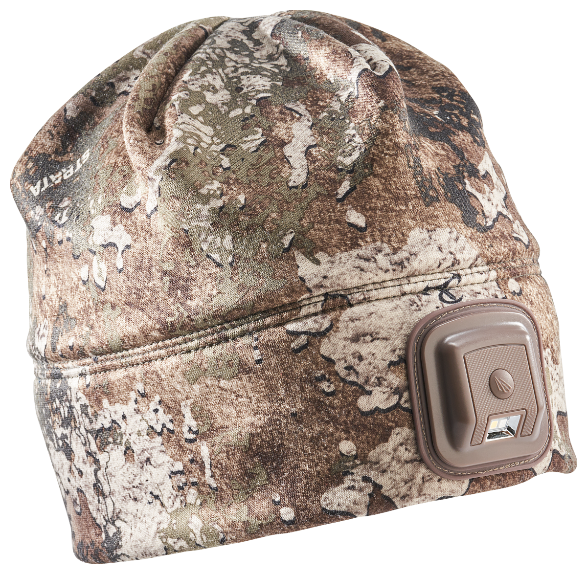 Cabela's Headlamp in a Hat 3.5 Rechargeable Lighted Beanie - TrueTimber Strata