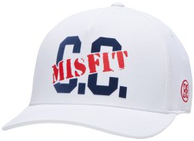 G/FORE C.c. Misfit Stretch Twill Snapback Golf Hat, Nylon/Spandex in Snow