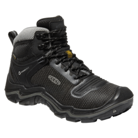 KEEN Durand EVO Waterproof Hiking Boots for Men - Black/Magnet - 10M