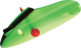 Krippled Fishing Lures Anchovy Heads - Green Black/Chartreuse Glow