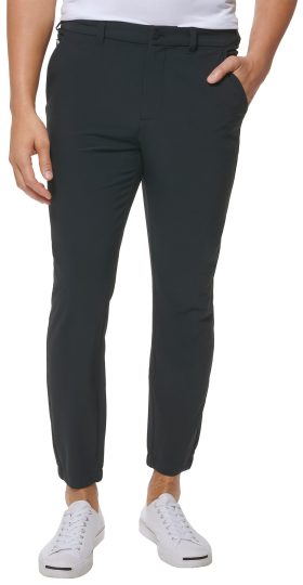 Mizzen+Main Men's Helmsman Jogger Golf Pants, Spandex/Polyester in Black, Size 30x29